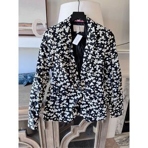 NWT Banana Republic Floral Print Blazer Cherry Blossom Size 0